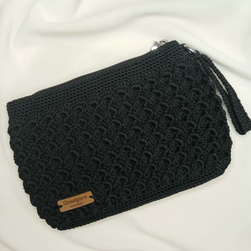 [cloudyarn] clutch bag/dompet hp | dompet rajut | pouch makeup
