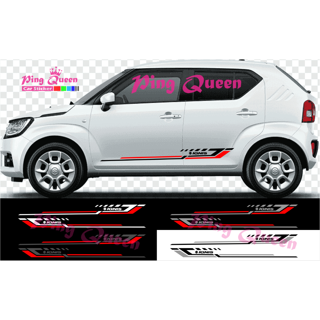 STICKER MOBIL SUZUKI IGNIS STICKER STRIPING VARIASI MOBIL IGNIS