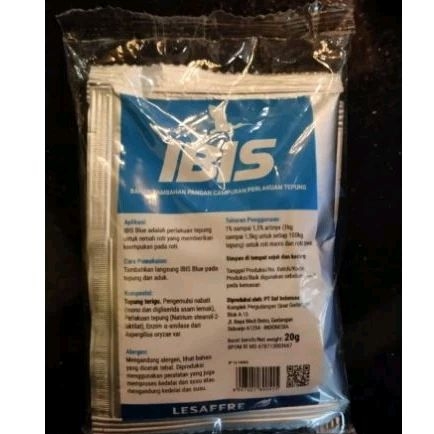 

Ibis Blue Saf Sachet 20gr Pelembut Roti Bread Softener Improver