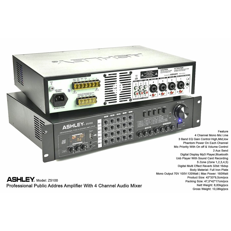 Amplifier Ashley 4ch Z 5100