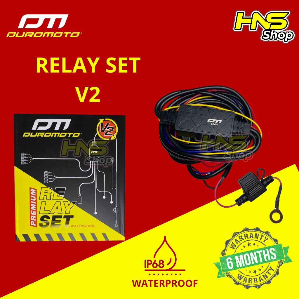 RELAY SET DUROMOTO , RELAY SET MOTOR MOBIL , RELAY SET LAMPU PREMIUM