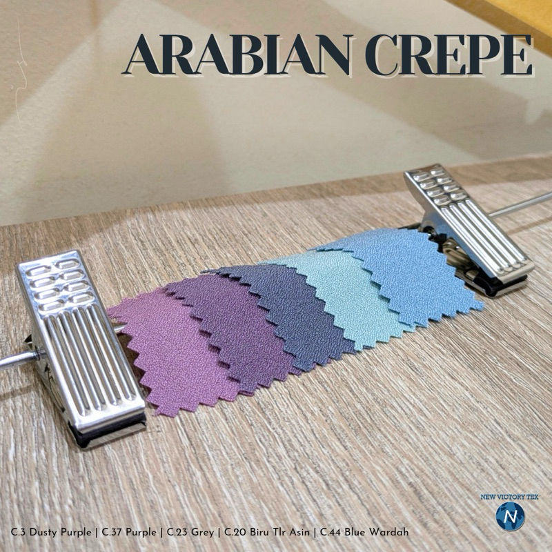 Kain Arabian Crepe 0.5 Meter Crepe Kain Stretch Arabian Crepe