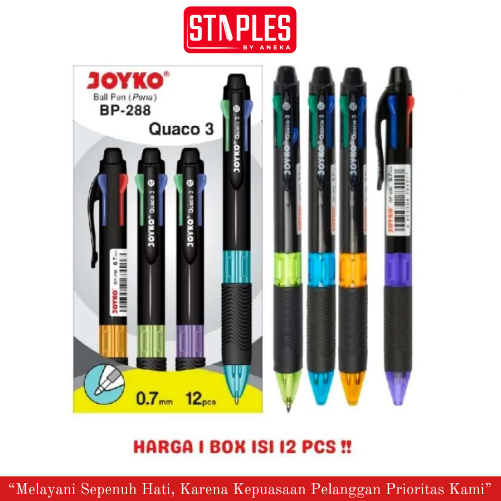 

Balpen Bp-288 Quaco 3 / Pena 4 Warna