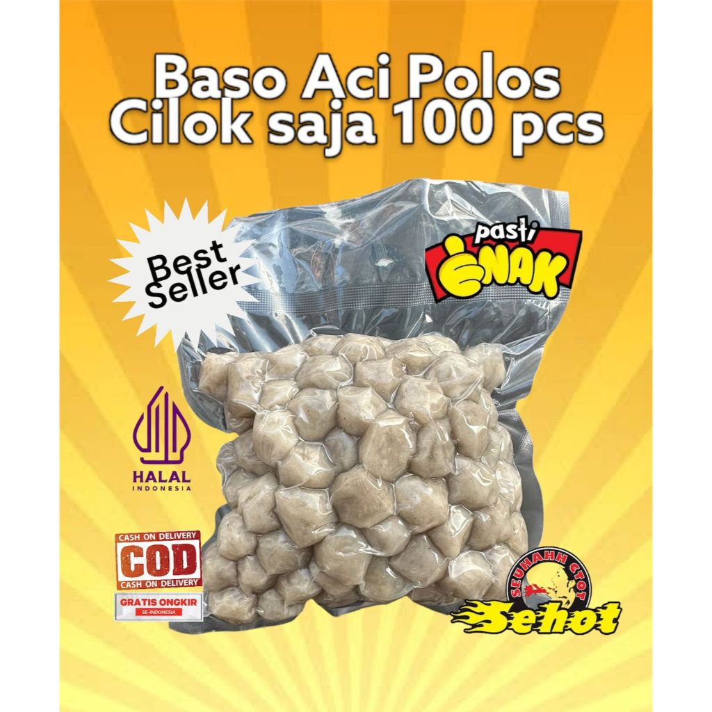 

Baso Aci Polos Isi 100 Pcs (Cilok Saja) - Makanan Instan - Food