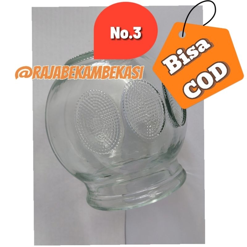 Kop Bahan Kaca - Kop Bekam Api No.3 Kop Gelas