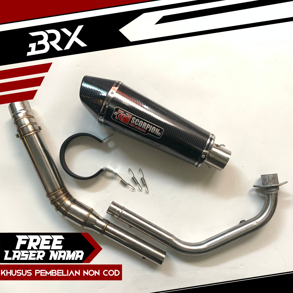 Knalpot Racing Scorpion New R15 V2 V3 Vva Vixion Nva Nvl R Byson Xabre MT15 Gsx 150 Satria FU