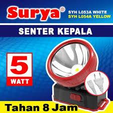 Senter Kepala Surya SYH L053A // Headlamp Surya 5 WATT // Senter Kepala Surya Cahaya Putih