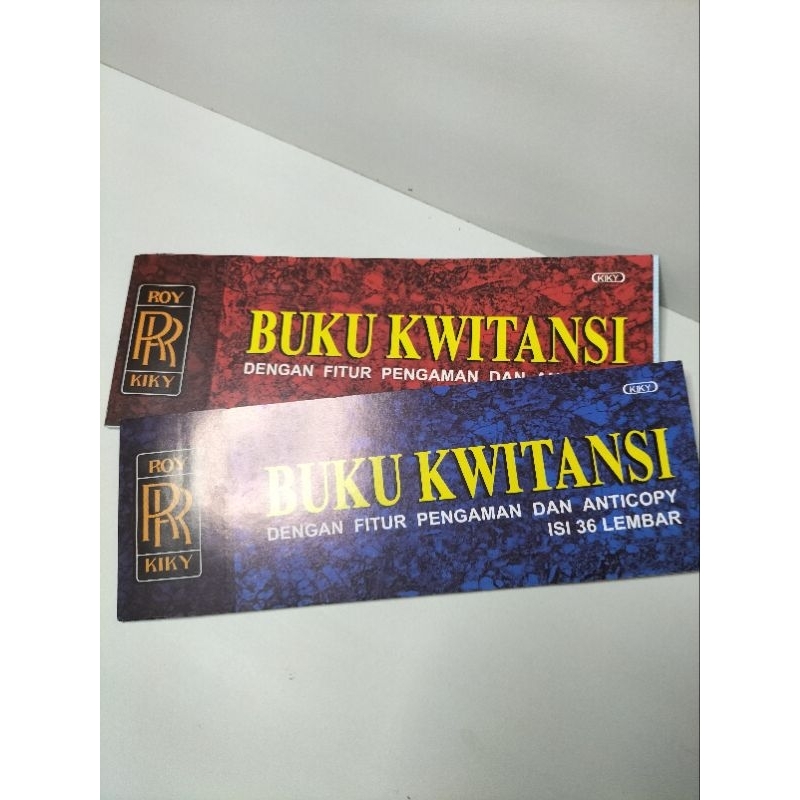 

Buku kwitansi isi 36 lembar