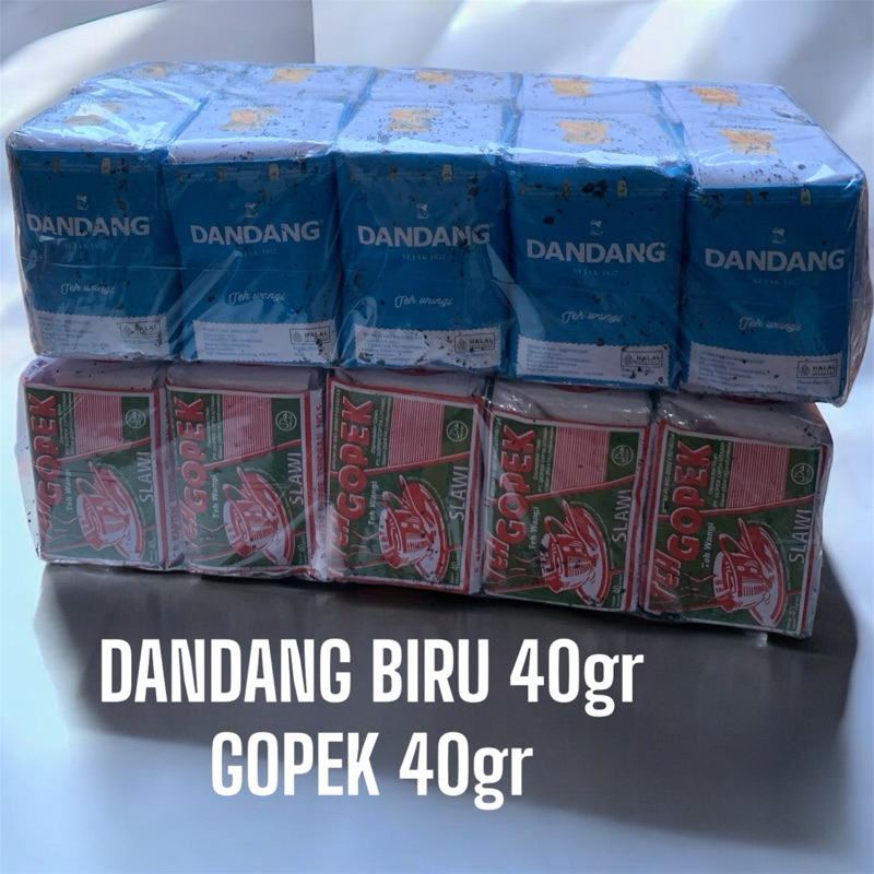 

PAKET TEH RACIK 2 MACAM (DANDANG BIRU—GOPEK) sisi 20pcs 40gr