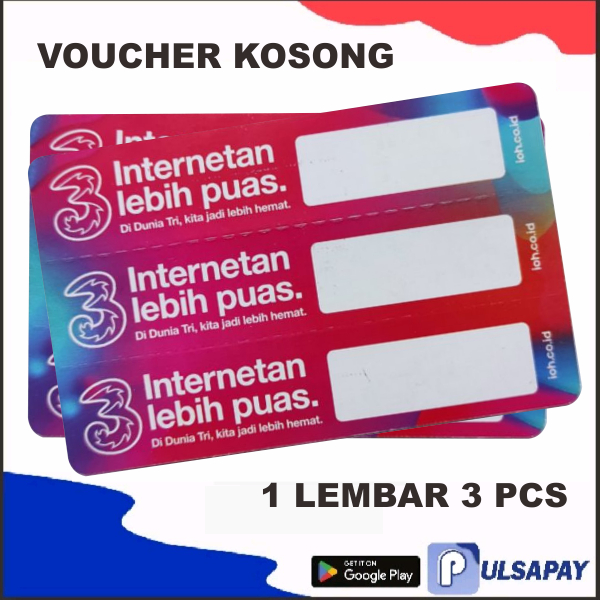 Voucher Kosong Tri - Voucher Kosong Three