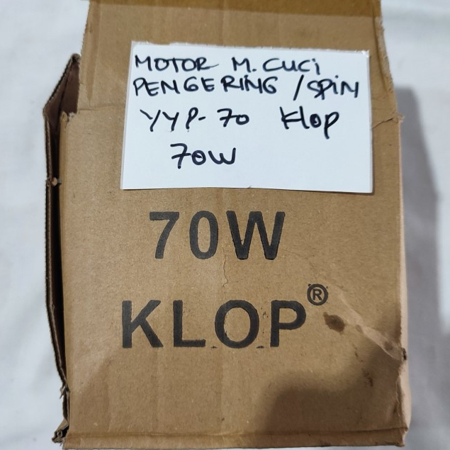 Motor Mesin Cuci / Dinamo Mesin Cuci /  Dinamo Mesin Cuci PENGERING / SPIN YYG - 70