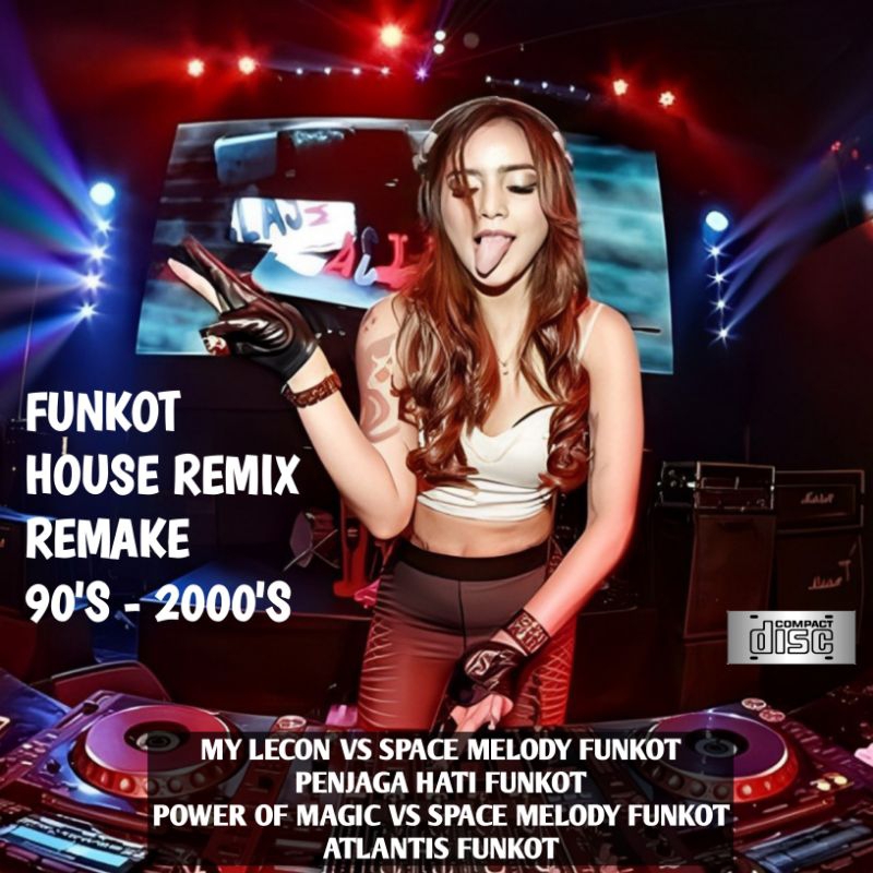 Kaset CD Musik Funkot House Remix Remake Tahun 90's - 2000's - Kaset CD Mobil Lagu Dj Funkot - Kaset