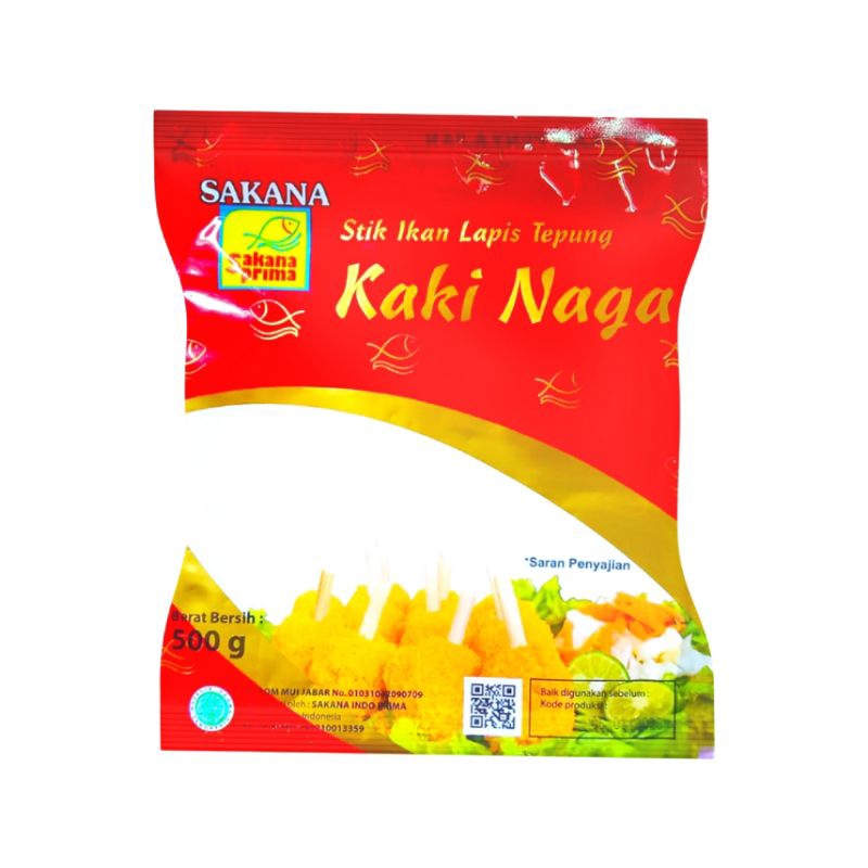 

SAKANA KAKI NAGA UDANG/FROZEN FOOD HALAL/ISI 18 PCS