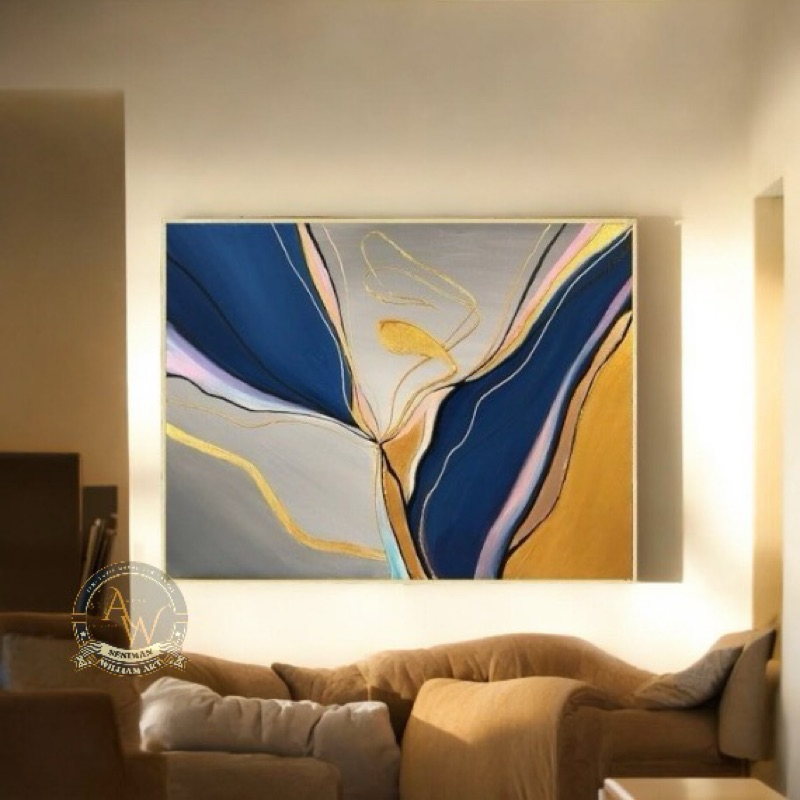 

lukisan abstrak minimalis modern art