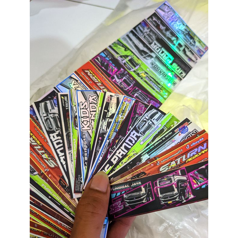 

COD Stiker Buss Ori Premium JB5 Hologram Campur Dapat Banyak 30 Stiker + Bonus