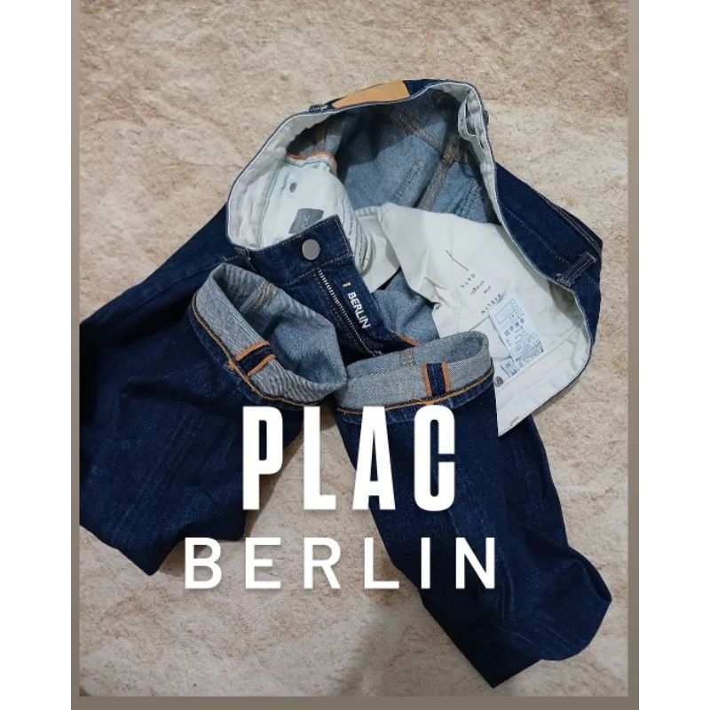 jeans plac berlin bahan denim model slimfit bekas second preloved