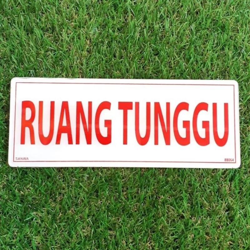 

SIGN BOARD ACRYLIC RUANG TUNGGU AKRILIK PERINGATAN SIGN LABELING