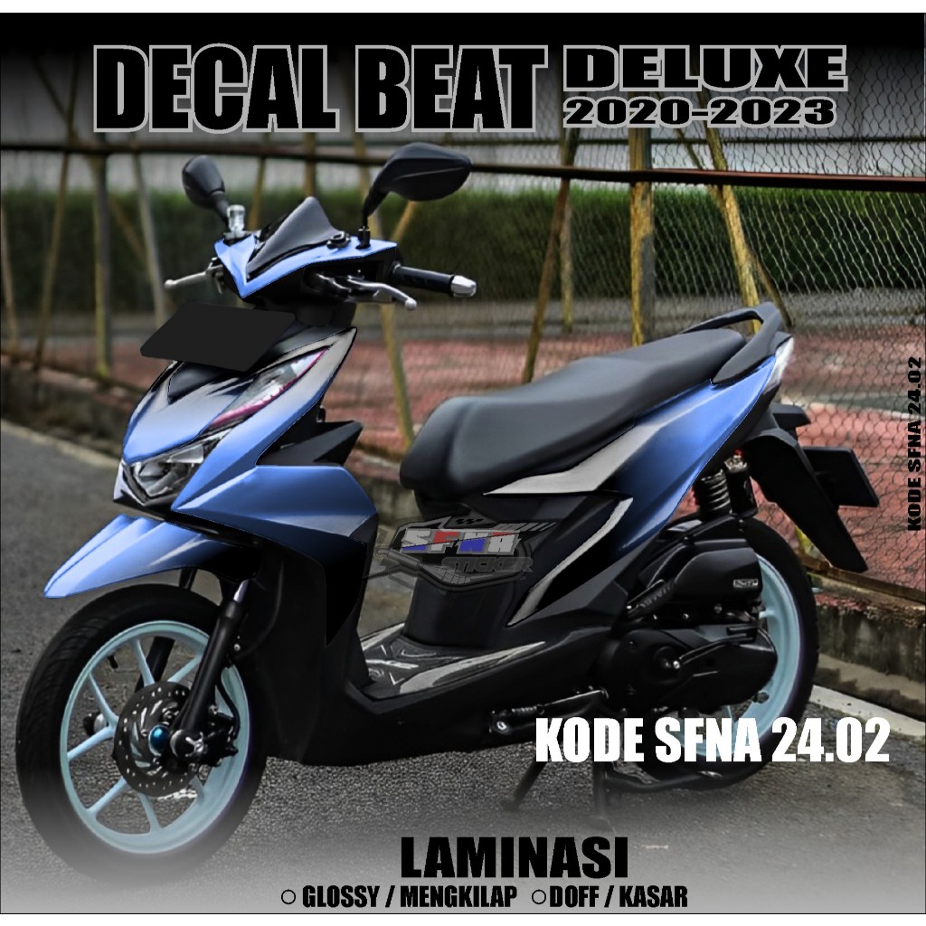 TERBARU Sticker Decal Full body Beat 2020 -2023 Aksesoris Motor Stiker Beat Lis Variasi Beat Fi Delu