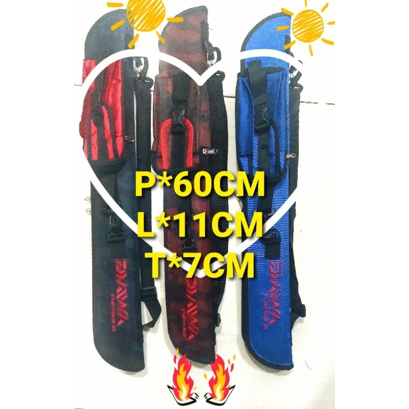 Tas pancing Bonus dompet/tas Tegek 60cm