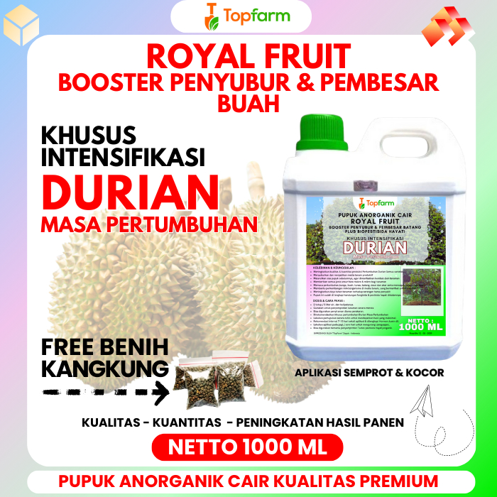 Pupuk Topfarm / Pupuk Untuk Pertumbuhan Pohon Durian / Pupuk Mempercepat Pertumbuhan Durian / Pupuk 