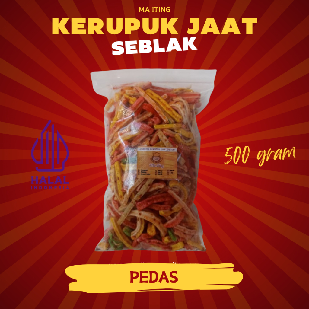 

Seblak Kerupuk Jaat Beton Pedas 500 Gram