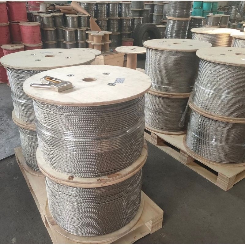 Tali Seling Baja 6 mm Panjang 50 Meter Anti Karat