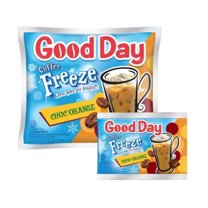 

GOOD DAY Coffee Freeze Choc'O'Range 1 Renteng (10 x 30 gram)