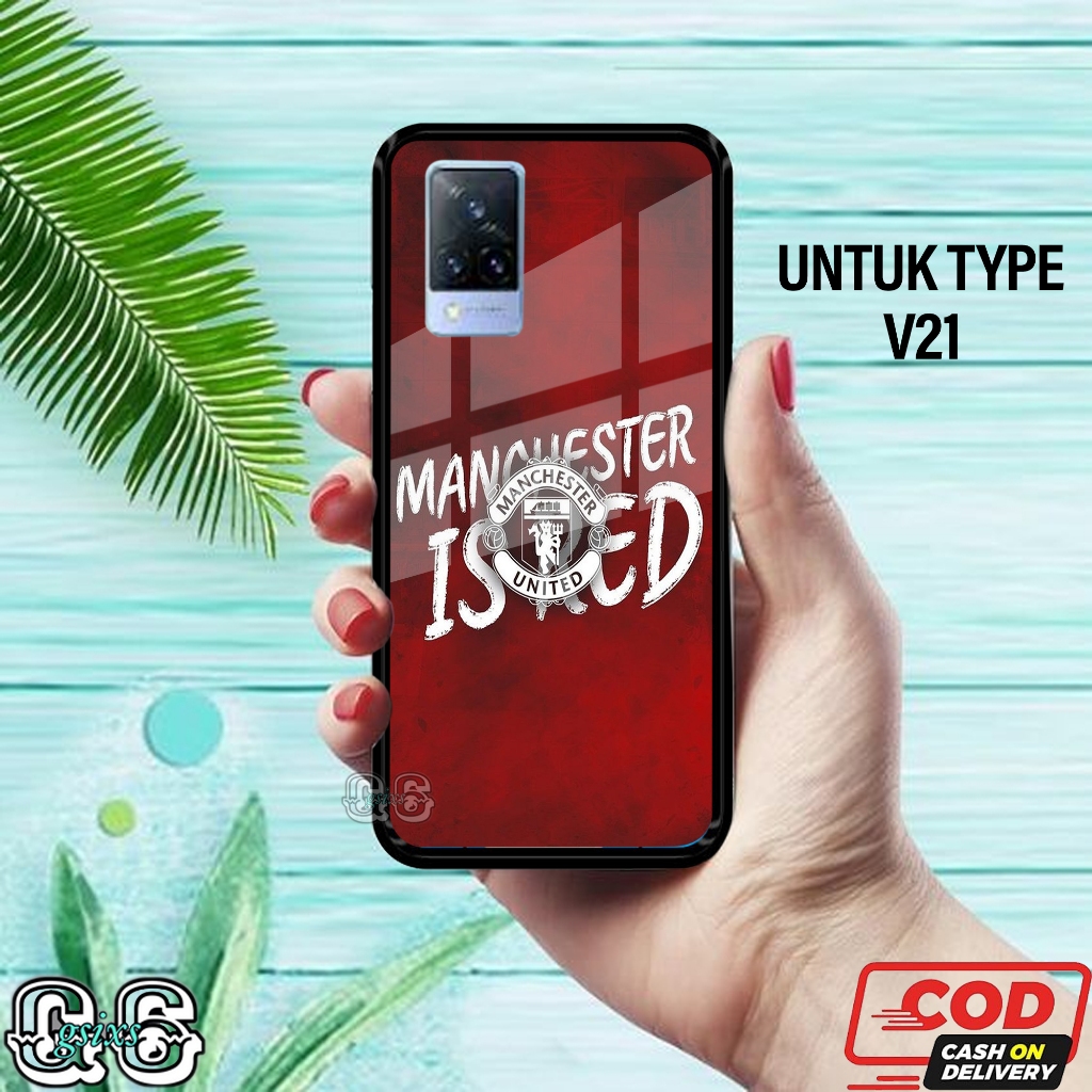 [gsixs_case]case vivo v21- case Glossy-Pelindung )case(manchester united)softcase hp-case hp-casing 