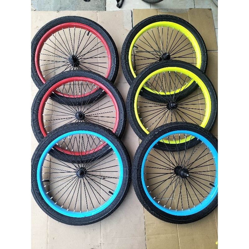 pelek sepeda bmx 20 x 2.50 sepasang