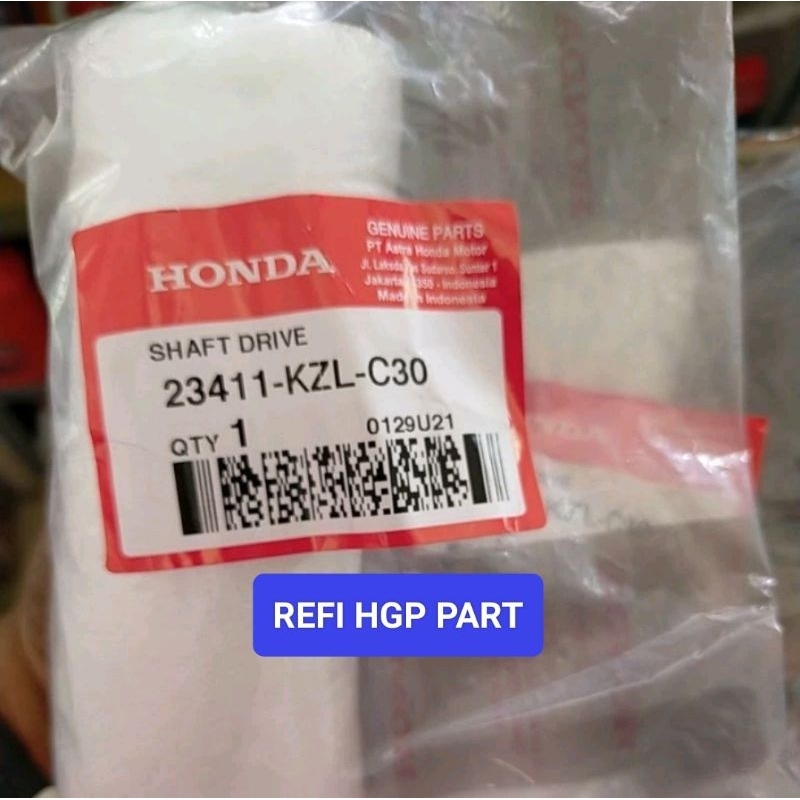 23411-KZL-C30 SHAFT DRIVE AS PULLY BEAT FI SCOOPY FI SPACY FI VARIO 110 FI BEAT  23411KZLC30