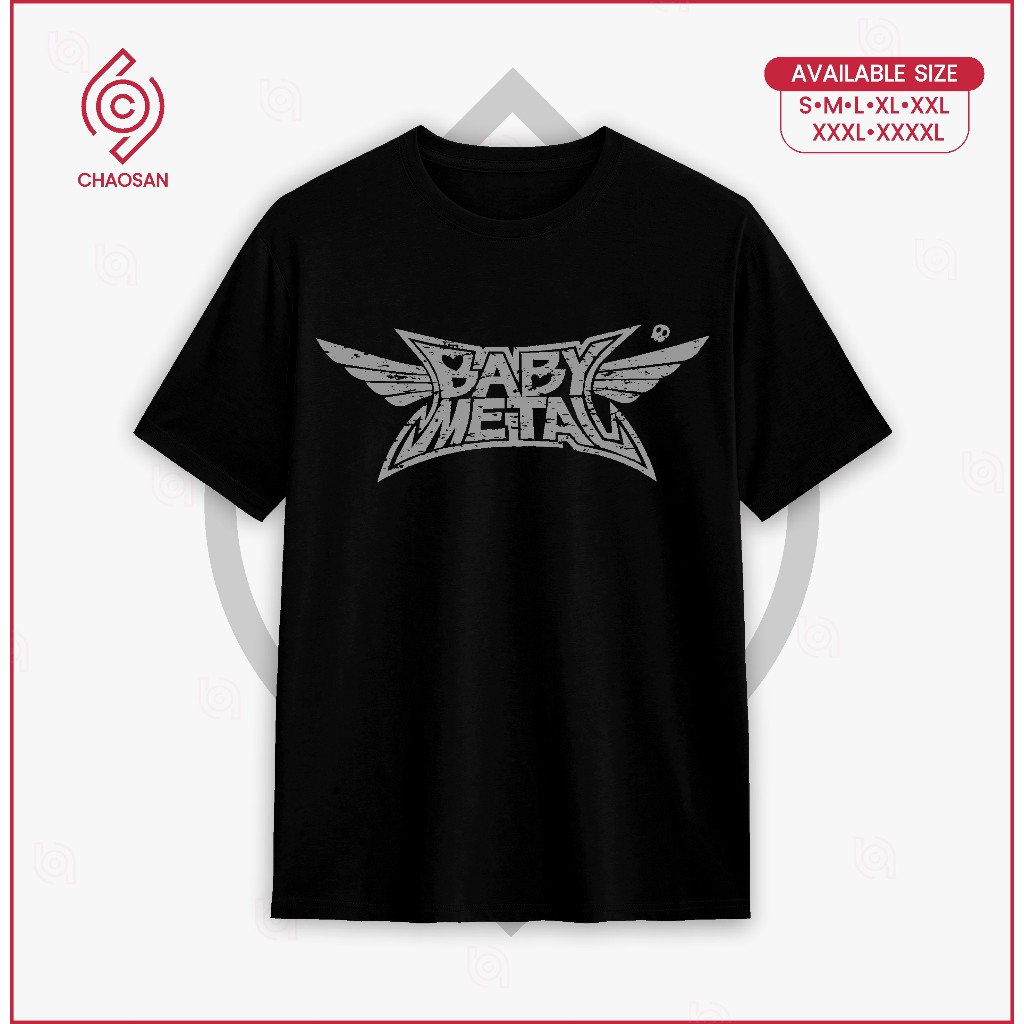T-Shirt Kaos Band Baby Metal Exprimental Metal Jepang Japanese Sumetal, Moametal Momometal