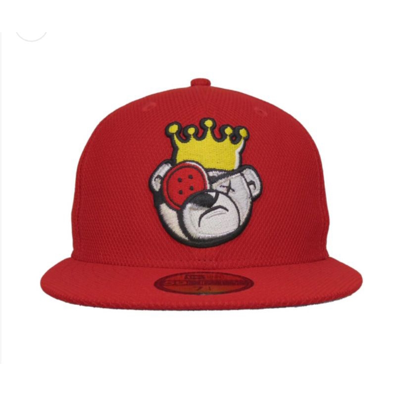 Topi Caps New Era Justfitteds Berlin Bear Head Bear Berlin Red