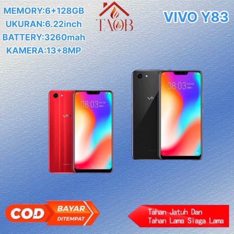 TAOB Hp VIVO Y83 Ram 6/128 6.22inch Baru Fullset Garansi 1TH Dual sim