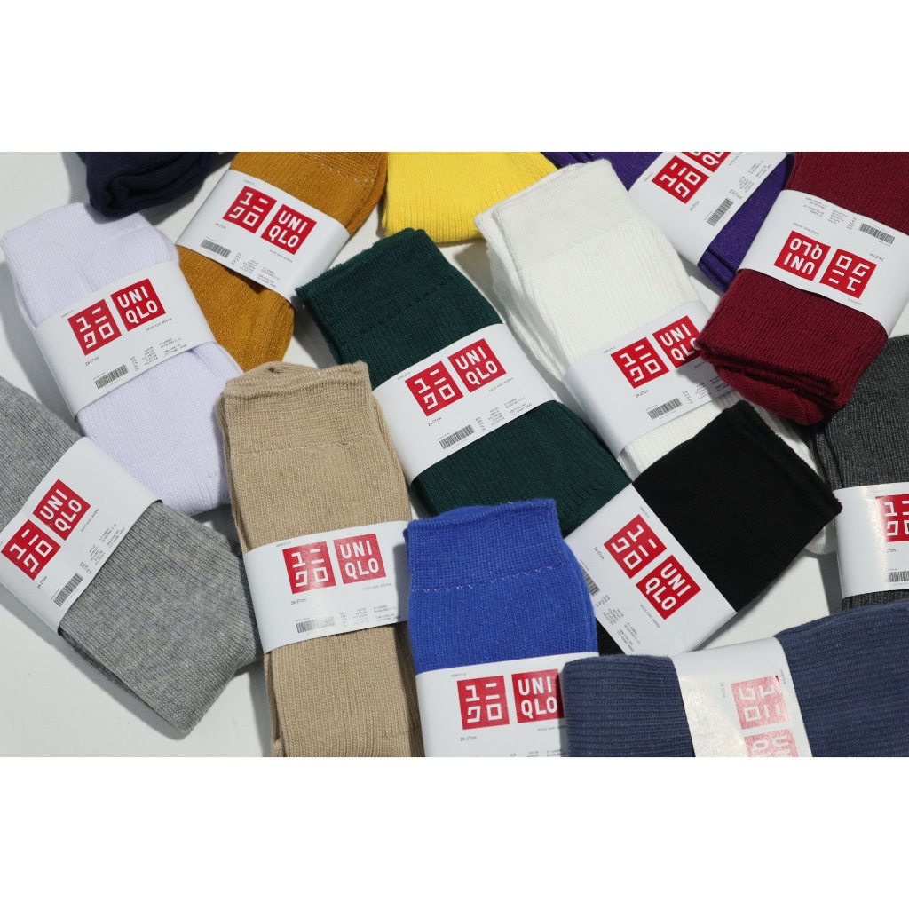 KAOS KAKI BASIC UNIQ-LO PRIA DAN WANITA Cansual Tebal dan Anti Bau Kaos kaki warna uniqlo Japan sock
