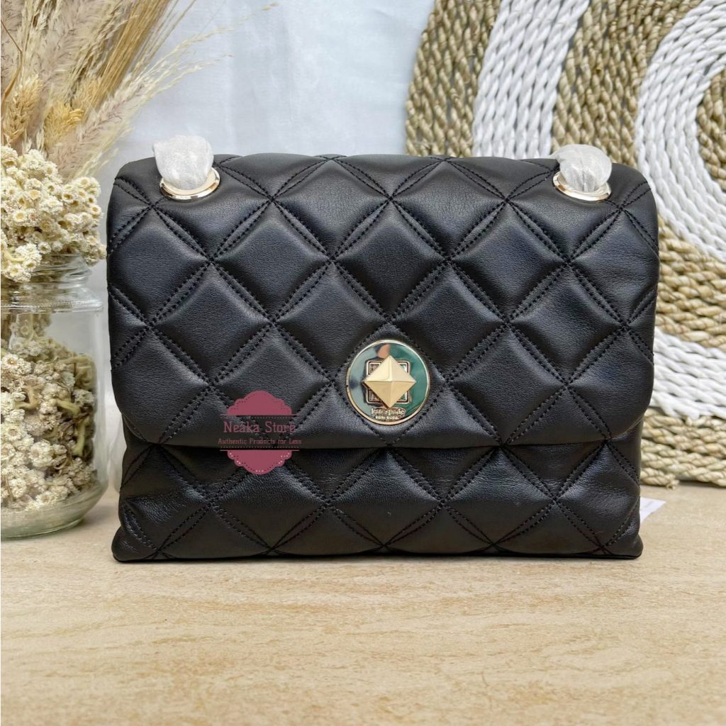 Tas Wanita KS Natalia medium flap shoulder WKRU7076 hitam