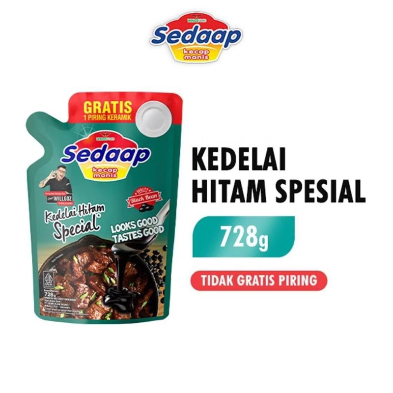 

Kecap Sedaap Manis Kedelai Hitam Pouch 728Gr