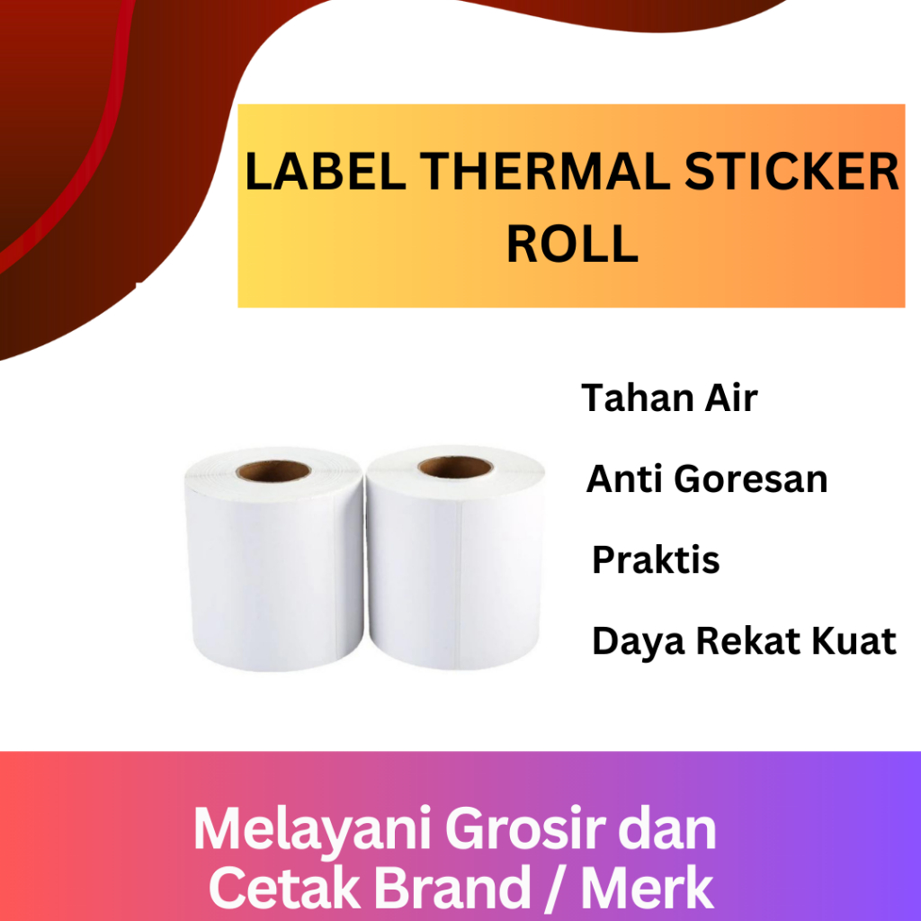 

Kertas Stiker Label Thermal 100 x 150mm Isi 500 Pcs Sticker Thermal A6