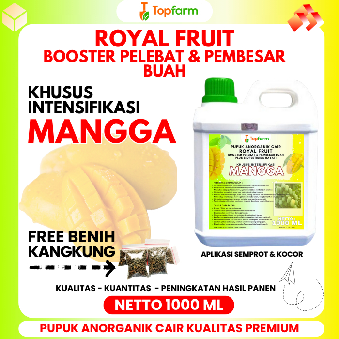 Pupuk Topfarm / Pupuk Booster Mangga Cepat Berbuah / Pupuk Booster Pelebat Buah Mangga / Pupuk Boost
