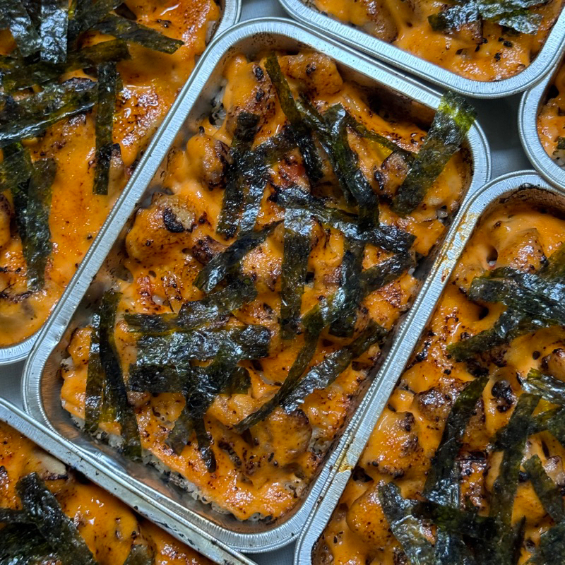 

READY STOCK CHICKEN / SALMON MENTAI RICE