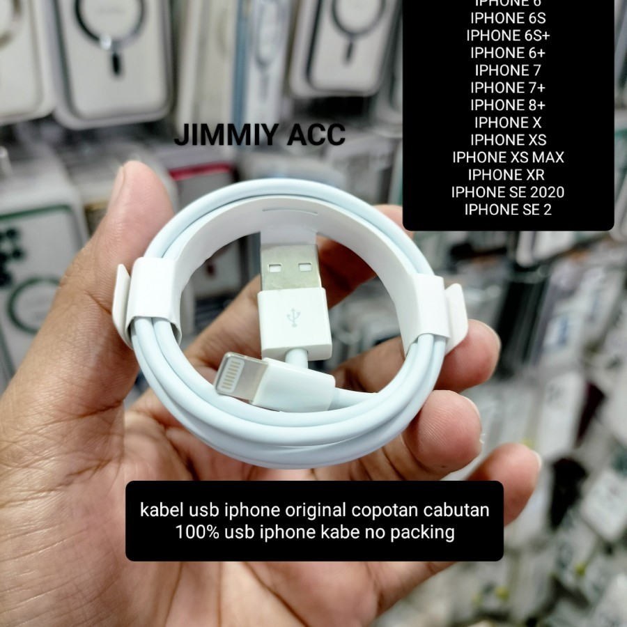 Kabel data kabel cahrger original copotan cabutan 100% usb iphone ori