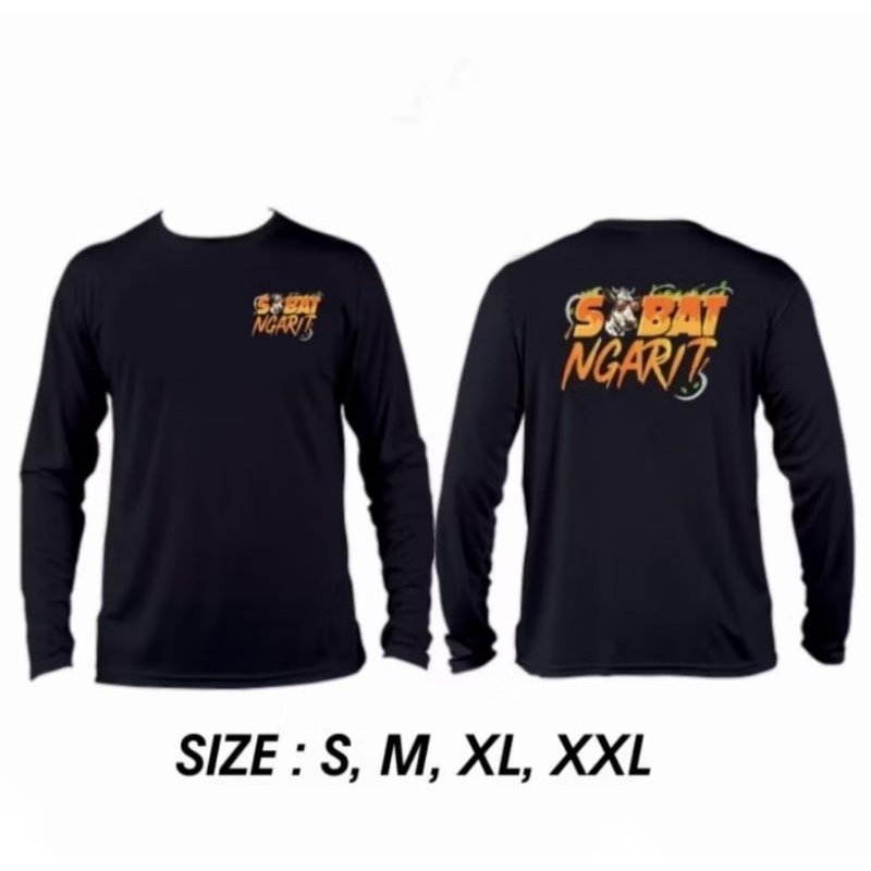 KAOS SOBAT NGARIT LENGAN PANJANG DTF OREN