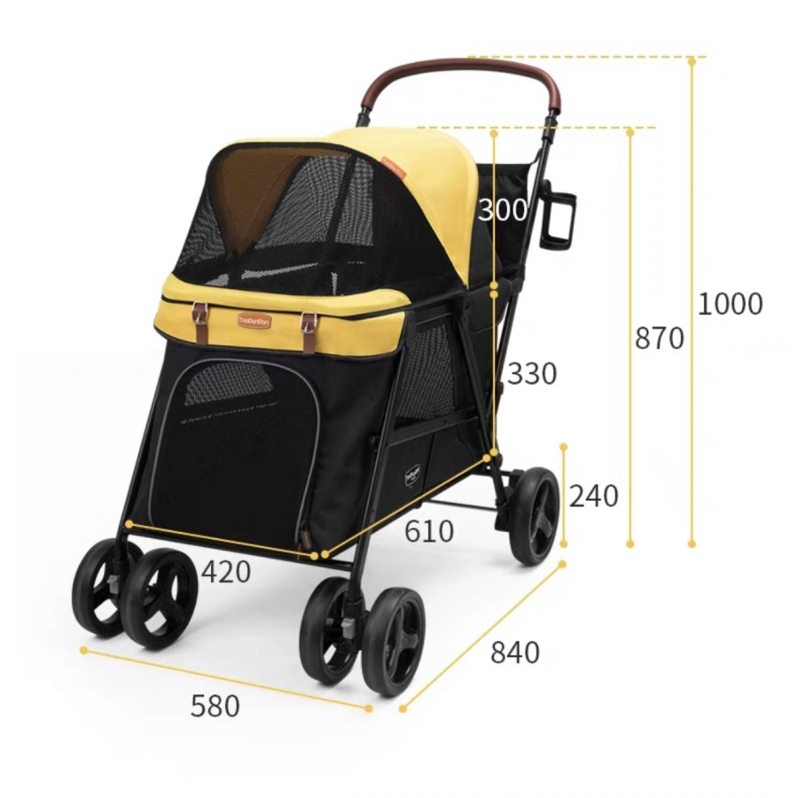 TOODANDAN STROLLER / PET STROLLER / STROLLER ANJING / STROLLER KUCING / DOG STROLLER / CAT STROLLER 