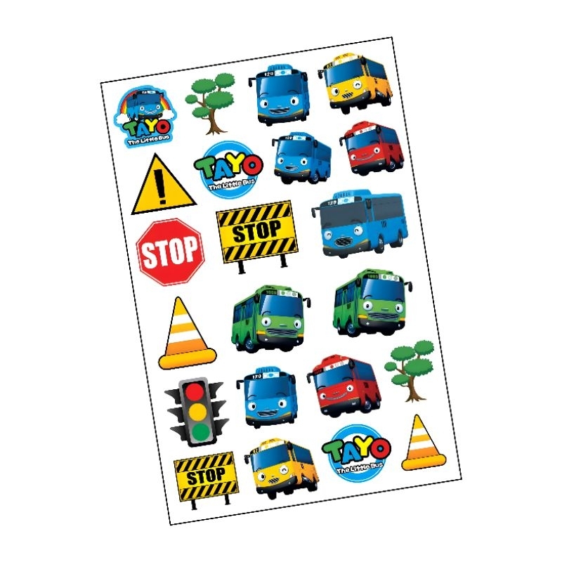 

Stiker Tayo the Little Bus 1 Lembar 16cm×23cm