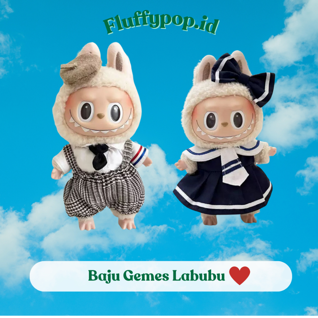 BAJU LABUBU POPMART IMPORT LABUBU MACARON & HAVE A SEAT POPMART