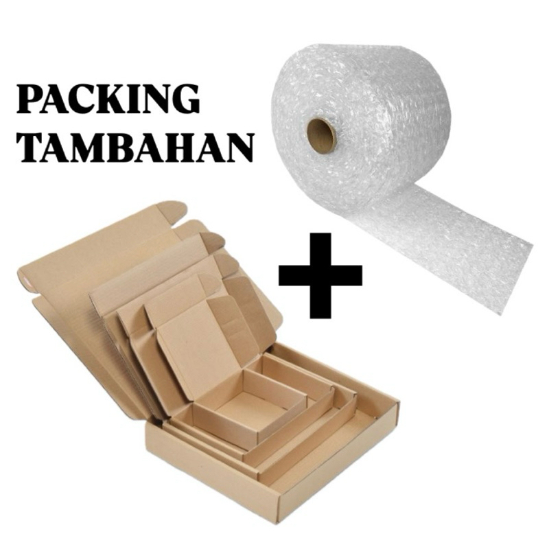 

Packing tambahan kardus dan bubble wrap