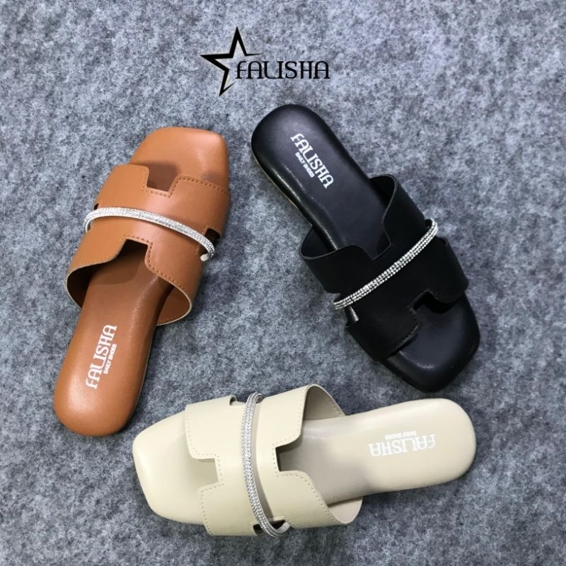 Falisha HERMES Sandal Teplek Wanita Sandal Pantai Sandal Korea Sandal Summer