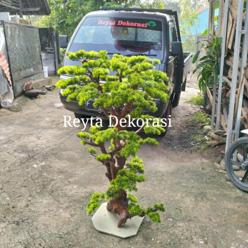 bonsai pinus jepang bonsai jepang tinggi 120cm - tanaman artificial cemara pinus - pohon pinus sylve