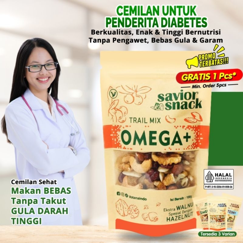 

Cemilan Diabetes Bebas Gula | Savior Snack | Trail Mix Nut and Fruit | Makanan Sehat Tanpa Pengawet