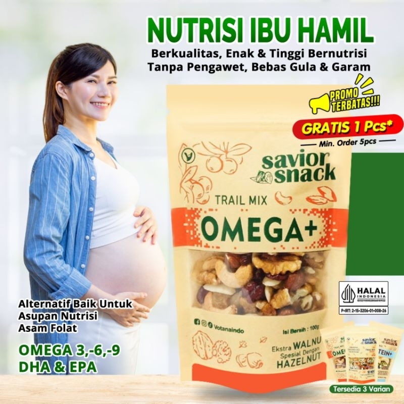 

Savior Snack | Cemilan Sehat Ibu Hamil Makanan Bumil Enak & Bergizi | Trail Mix Nut And Fruit Sereal