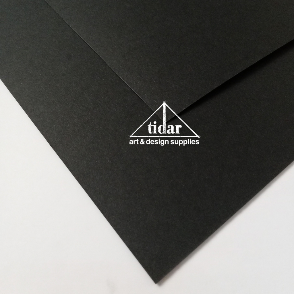 

Kertas Burano Black Nero Plano 21 x 30 cm - Karton Cover Tebal Hitam Halus